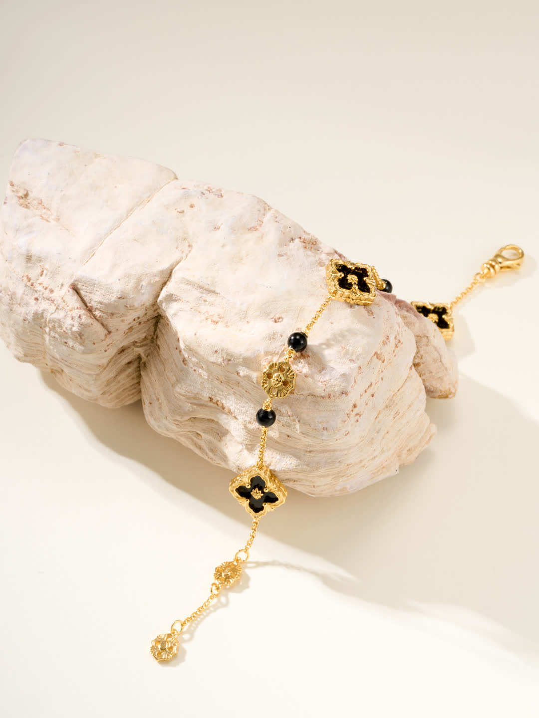 Van Cleef & Arpels Gold and Black Enamel Bracelet